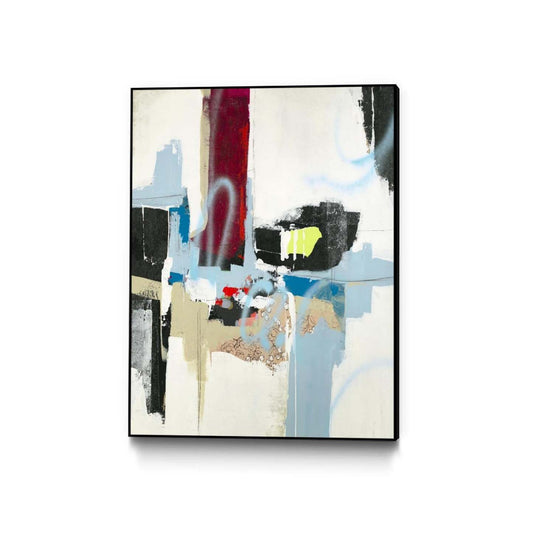 Œuvre d'art murale sur toile encadrée noire « Truthful Tales I » 24 x 32