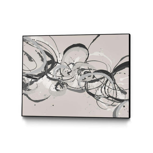 Œuvre d'art murale sur toile encadrée noire « Demanding Order Iv » 32 x 24