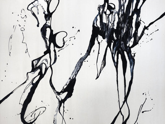 Œuvre d'art murale géante « Sophistication mise en scène » 72 x 54