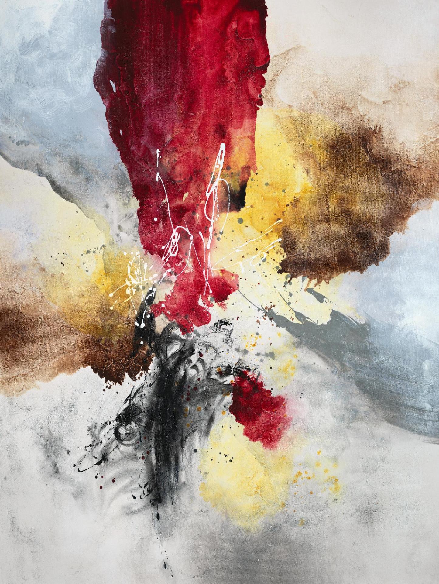 Œuvre d'art murale géante « Subversion » 72 x 54