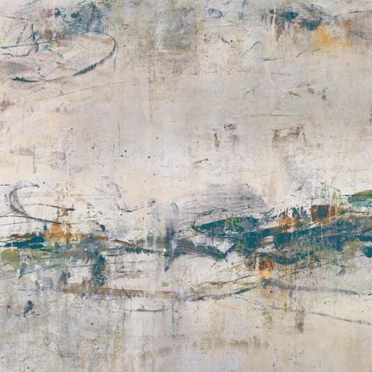 Œuvre d'art murale géante « Broken Road IV » 54 x 54