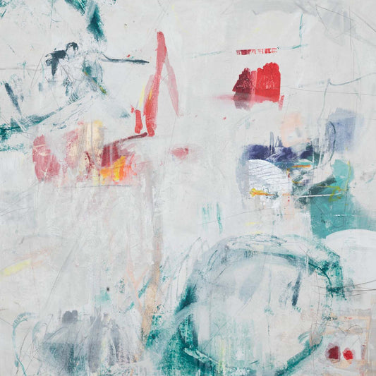 Œuvre d'art murale géante « Lullaby Wishes II » 54 x 54