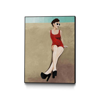 Rays Of Glamour Canvas Framed Black 30x40 Wall Art|Œuvre d'art murale sur toile encadrée noire « Rays Of Glamour » 30 x 40