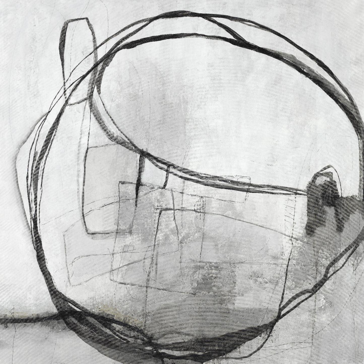 Œuvre d'art murale géante « Sphère Lucide » 54 x 54