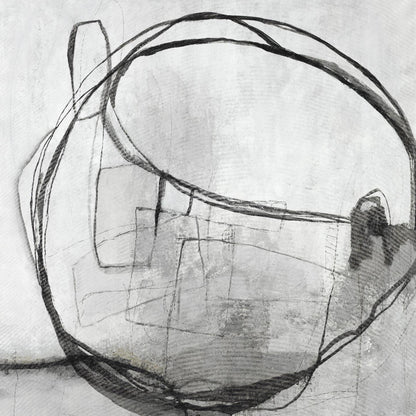 Œuvre d'art murale géante « Sphère Lucide » 54 x 54