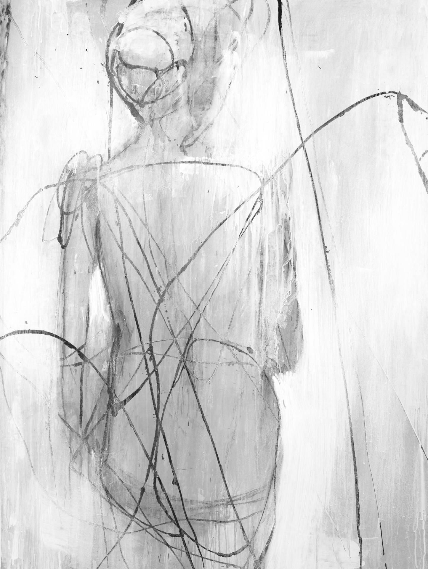 Œuvre murale sur toile encadrée noire « Pondering The Day Ahead III » 30 x 40