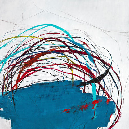 Œuvre d'art murale géante « Timble And Twine » 72 x 72