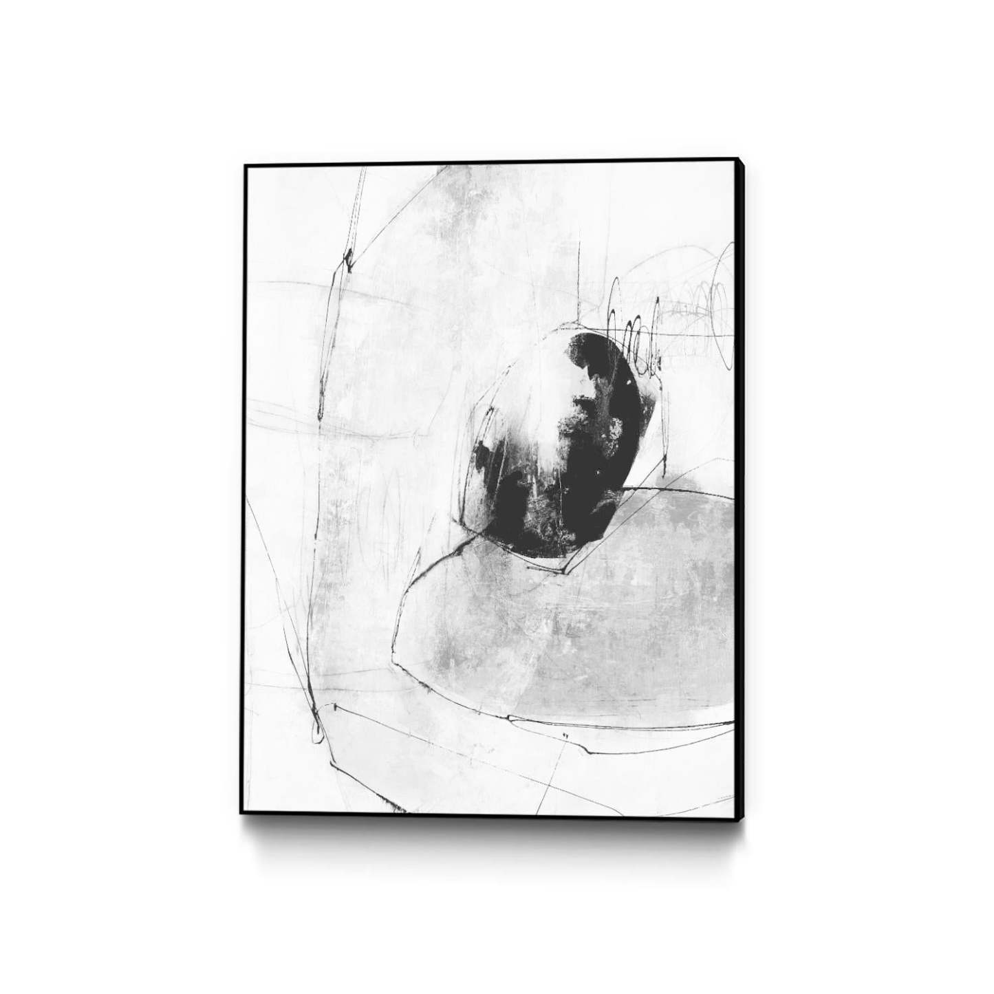 Looking Lens Ii Canvas Framed Black 30x40 Wall Art|Œuvre d'art murale sur toile encadrée noire « Looking Lens Ii » 30 x 40