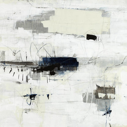 Œuvre d'art murale géante « Parting With Reality » 72 x 72