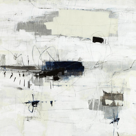 Œuvre d'art murale géante « Parting With Reality » 54 x 54