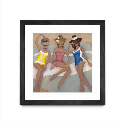 Œuvre d'art murale sur toile encadrée noire « The Orange County Club.tif » 30 x 30