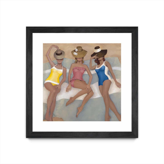 Œuvre d'art murale sur toile encadrée noire « The Orange County Club.tif » 30 x 30