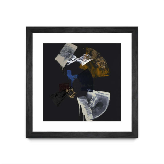 Luxurious Candor Matted and Framed Black 30x30 Wall Art|Œuvre d’art murale encadrée noire et mate « Luxurious Candor » 30 x 30