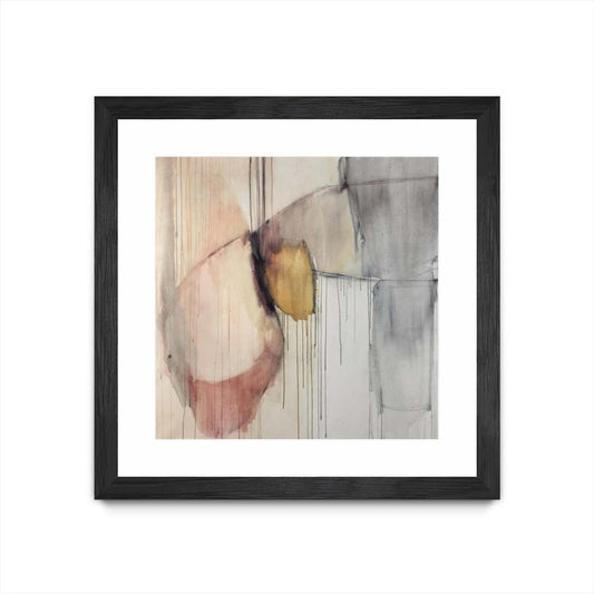 Trapped Silence Matted and Framed Black 36x36 Wall Art|Œuvre d’art murale encadrée noire et mate « Trapped Silence » 36 x 36