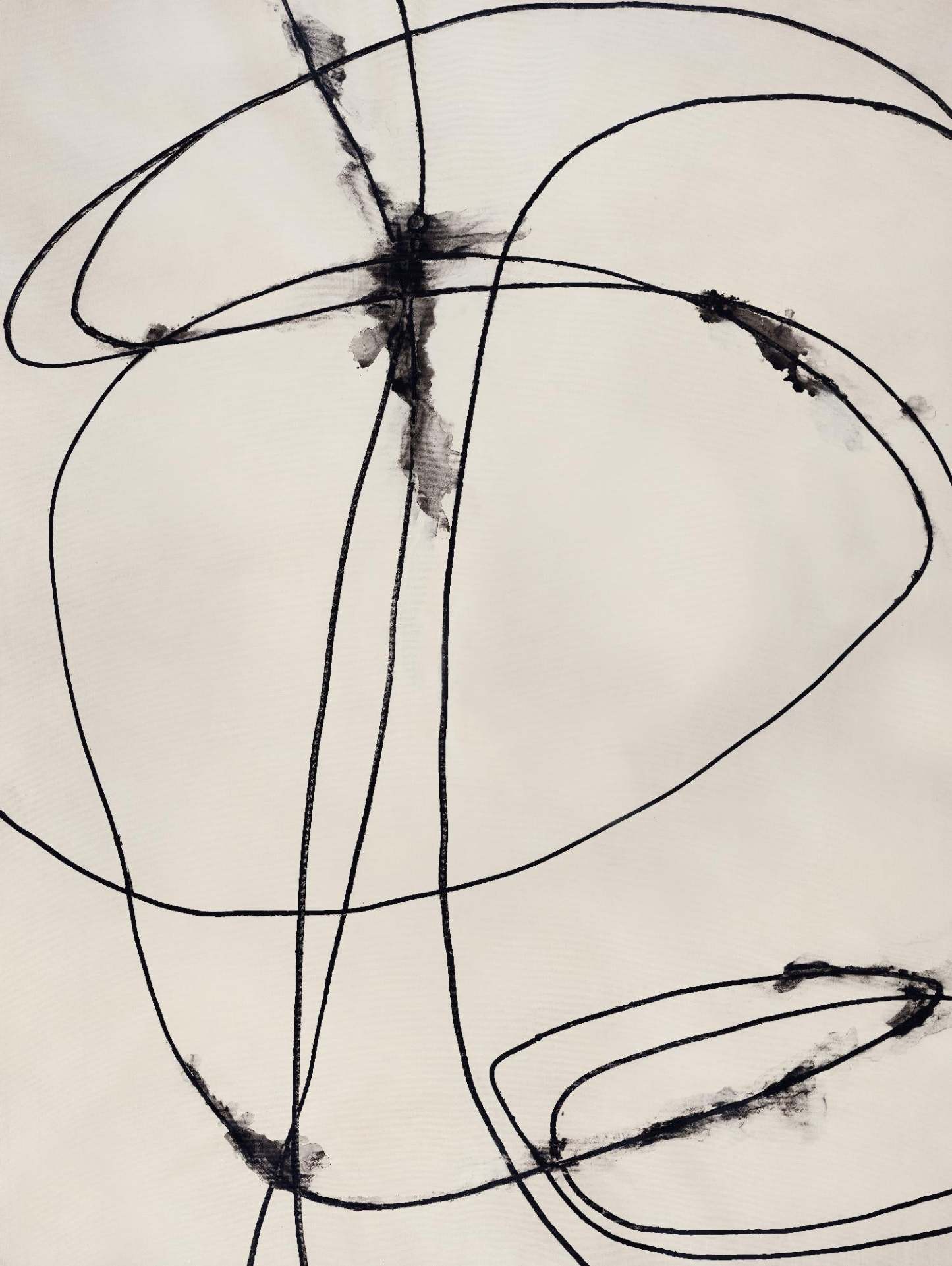 Œuvre d'art murale géante « Tangled Ties » 72 x 54