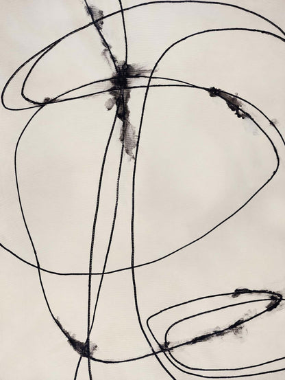 Œuvre d'art murale géante « Tangled Ties » 72 x 54