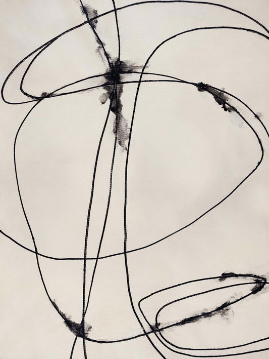 Œuvre d'art murale géante « Tangled Ties » 72 x 54