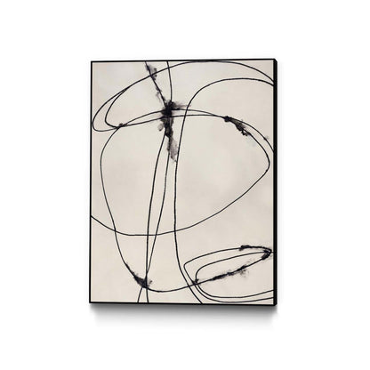 Tangled Ties Canvas Framed Black 30x40 Wall Art|Œuvre d'art murale sur toile encadrée noire « Tangled Ties » 30 x 40
