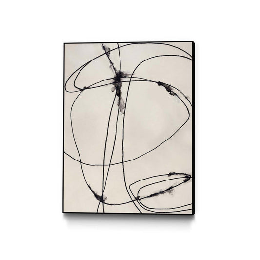 Tangled Ties Canvas Framed Black 30x40 Wall Art|Œuvre d'art murale sur toile encadrée noire « Tangled Ties » 30 x 40