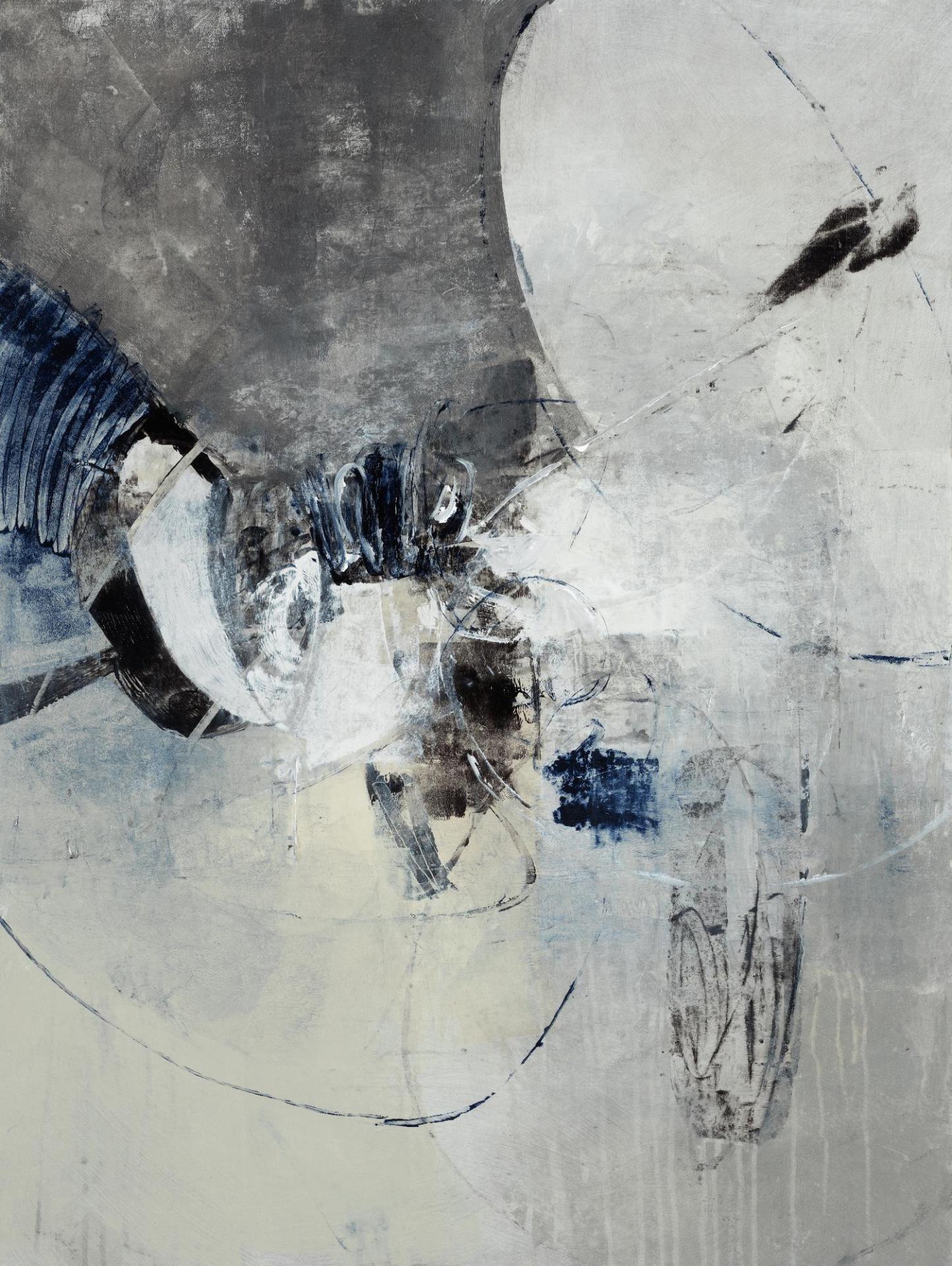 Œuvre d'art murale géante « Solid Strike I » 72 x 54