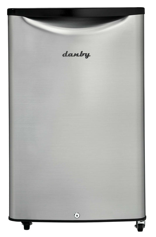 Danby 20,8 4,4 Cu. Fort. Mini-réfrigérateur extérieur à une porte - Acier inoxydable - DAR044A6BSLDBO | Mini réfrigérateur Danby de 4,4 pi³ et de 20,8 po à 1 porte pour l'extérieur - acier inoxydable -…
