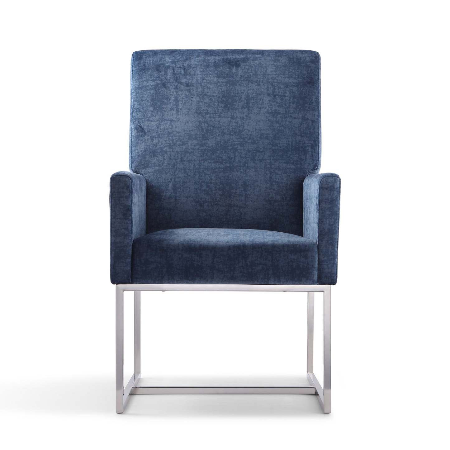 Manhattan Comfort Element Armless Dining Chair - Blue Velvet|Chaise de salle à manger sans accoudoirs Element de Manhattan Comfort - velours bleu