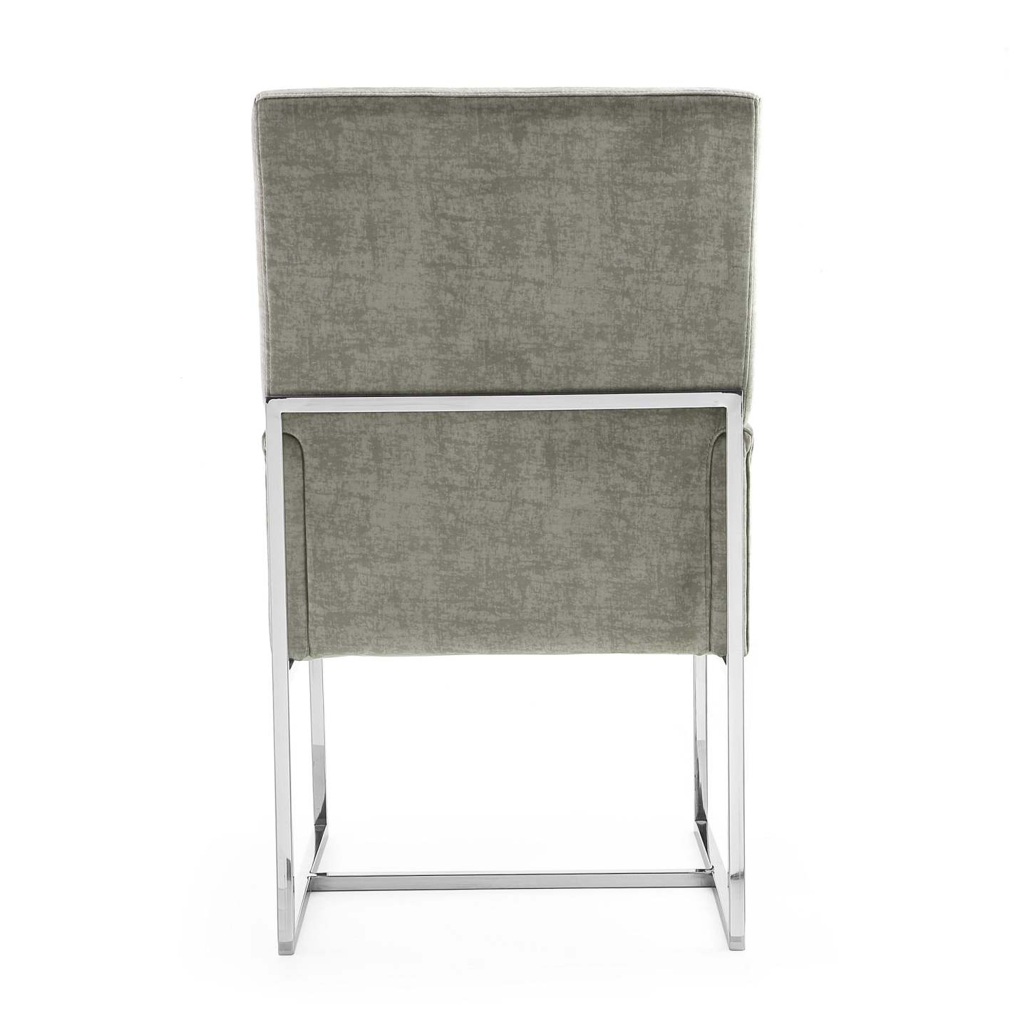 Manhattan Comfort Element Velvet Dining Chair - Grey|Chaise de salle à manger Element de Manhattan Comfort en velours - grise