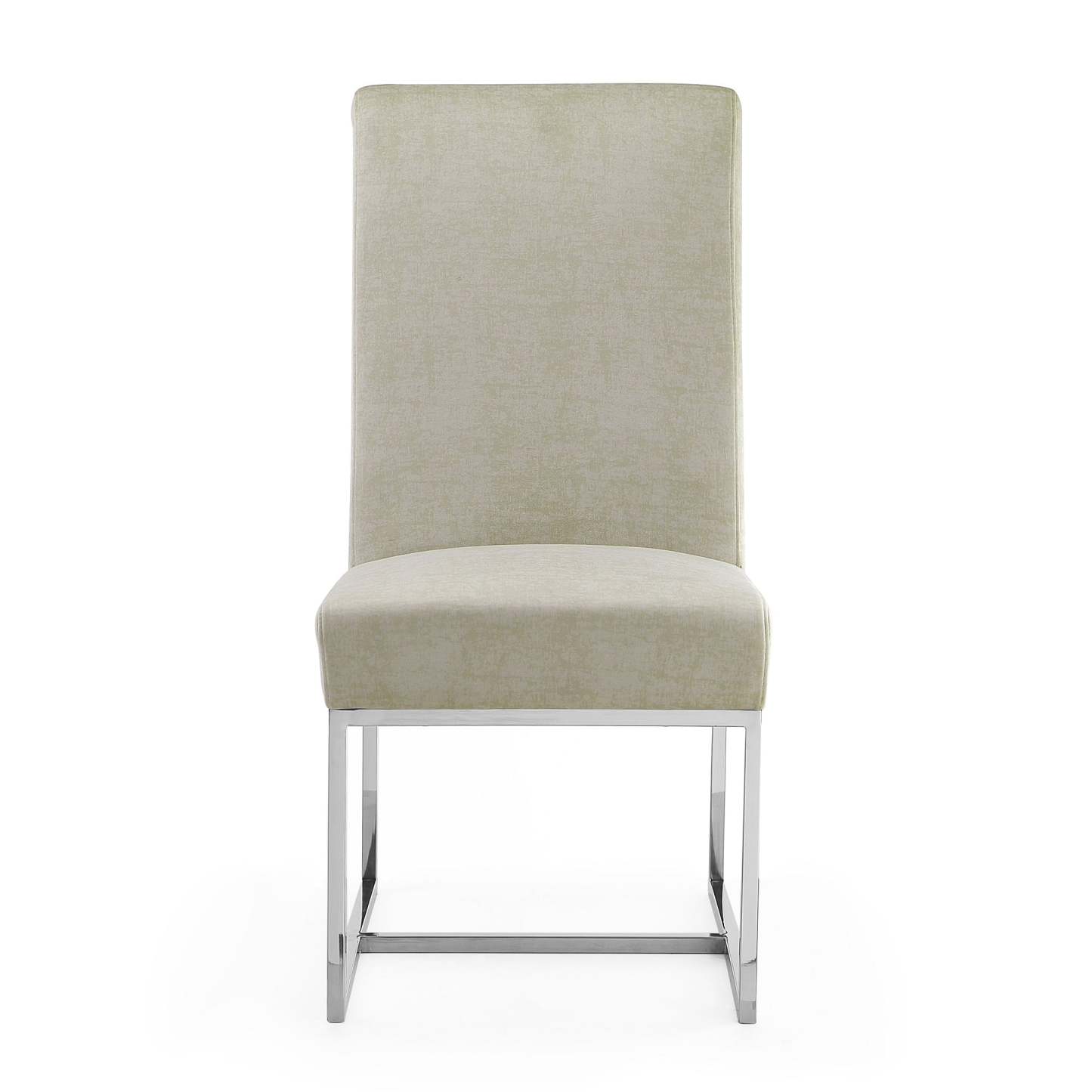 Manhattan Comfort Element Velvet Armless Dining Chair - Grey|Chaise de salle à manger sans accoudoirs Element de Manhattan Comfort en velours - grise