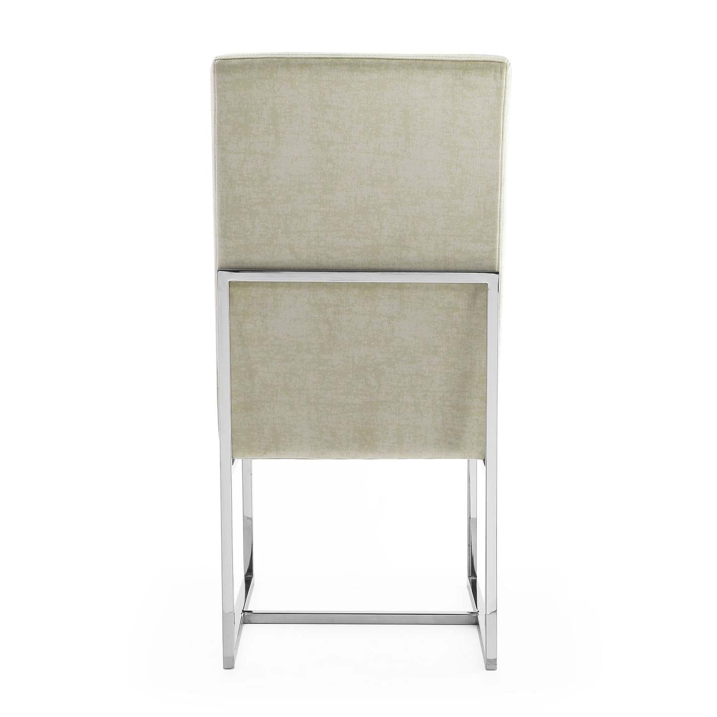 Manhattan Comfort Element Velvet Armless Dining Chair - Grey|Chaise de salle à manger sans accoudoirs Element de Manhattan Comfort en velours - grise