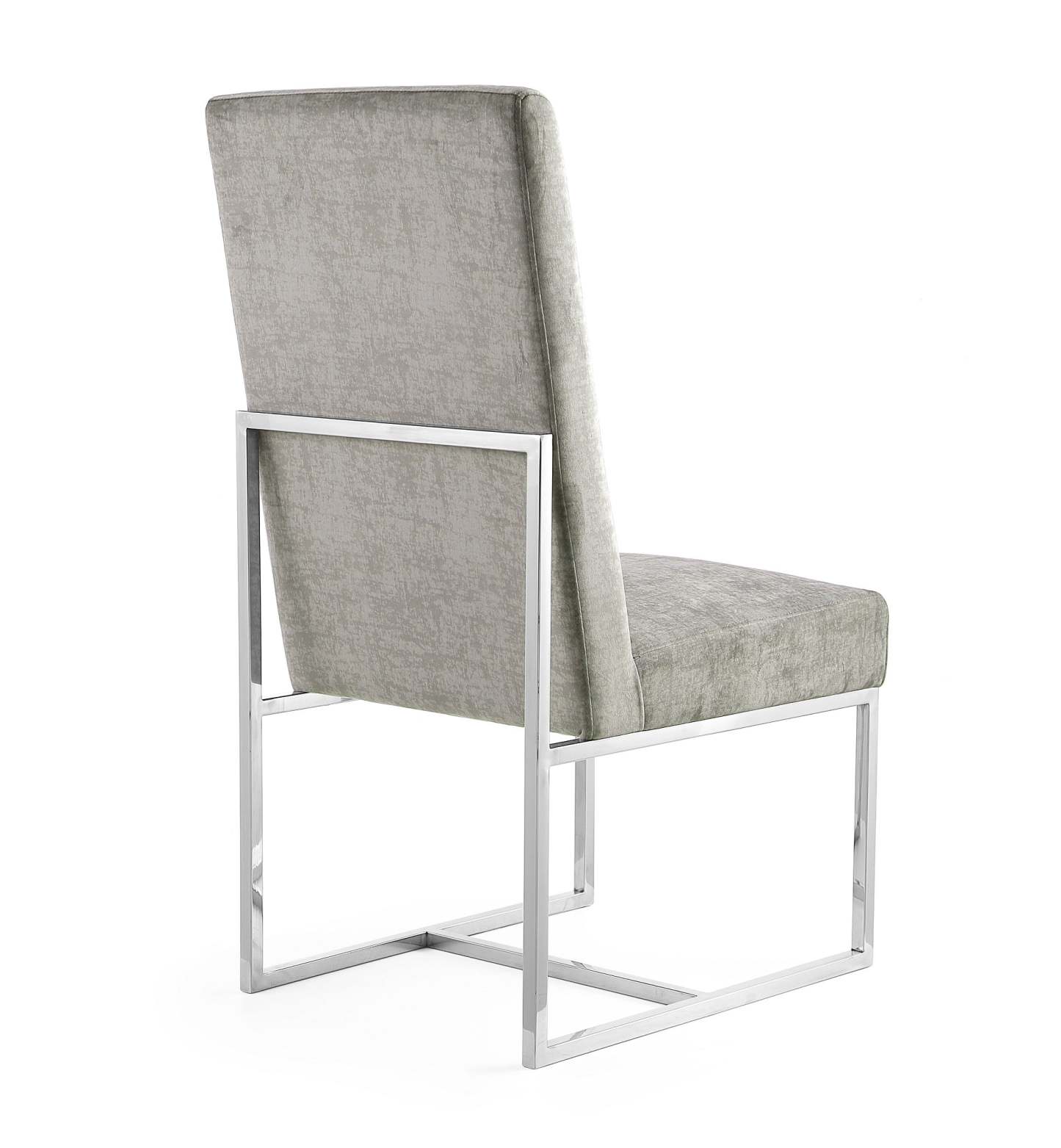 Manhattan Comfort Element Velvet Dining Chair - Acier|Chaise de salle à manger Element de Manhattan Comfort en velours - acier