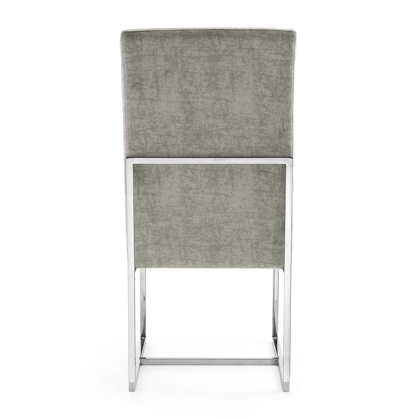 Manhattan Comfort Element Velvet Dining Chair - Acier|Chaise de salle à manger Element de Manhattan Comfort en velours - acier