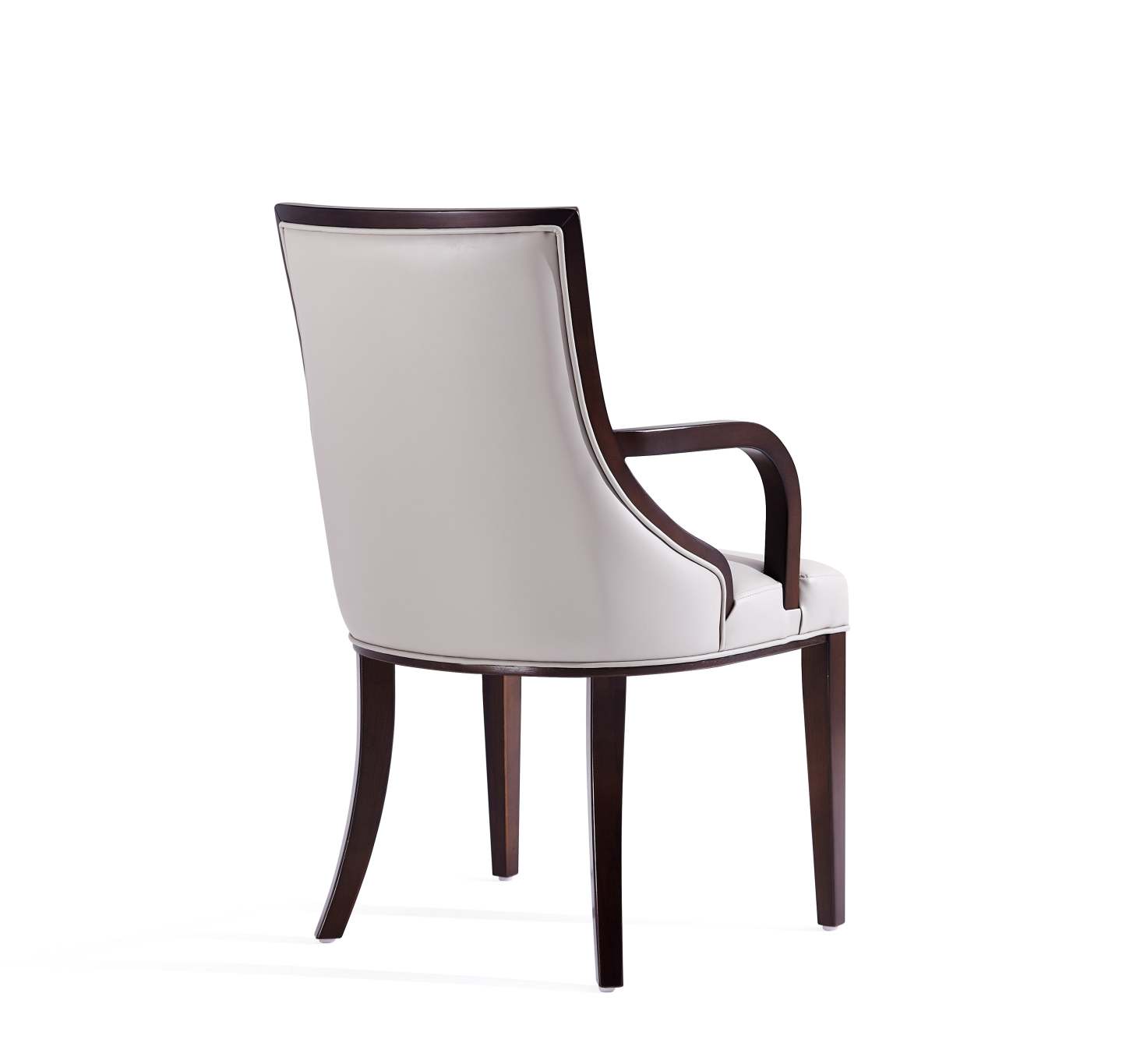 Manhattan Comfort Grand Faux Leather Dining Chair - Light Grey|Chaise de salle à manger Grand de Manhattan Comfort en similicuir - gris clair