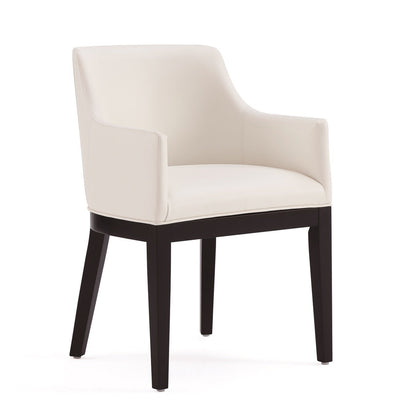 Manhattan Comfort Gansevoort Modern Faux Leather Dining Chair - Cream|Chaise de salle à manger moderne Gansevoort de Manhattan Comfort en similicuir - crème