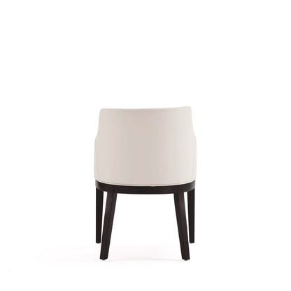 Manhattan Comfort Gansevoort Modern Faux Leather Dining Chair - Cream|Chaise de salle à manger moderne Gansevoort de Manhattan Comfort en similicuir - crème