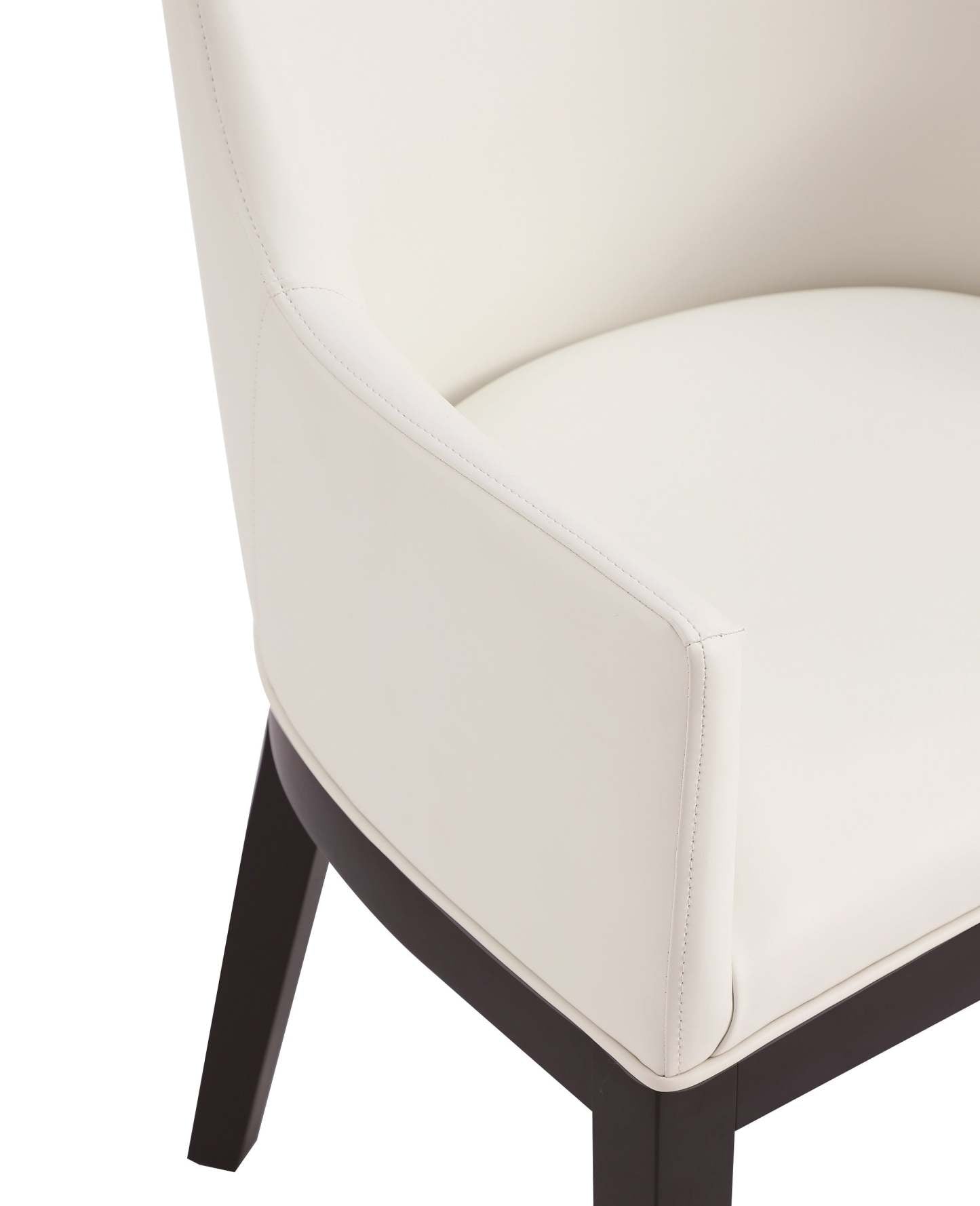 Manhattan Comfort Gansevoort Modern Faux Leather Dining Chair - Cream|Chaise de salle à manger moderne Gansevoort de Manhattan Comfort en similicuir - crème