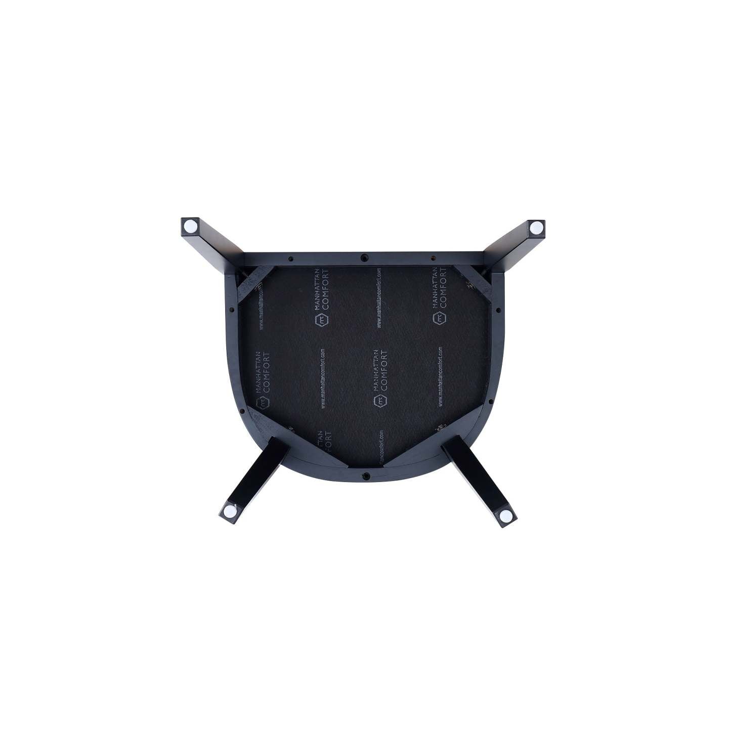 Manhattan Comfort Gansevoort Modern Faux Leather Dining Chair - Light Grey|Chaise de salle à manger moderne Gansevoort de Manhattan Comfort en similicuir - gris clair