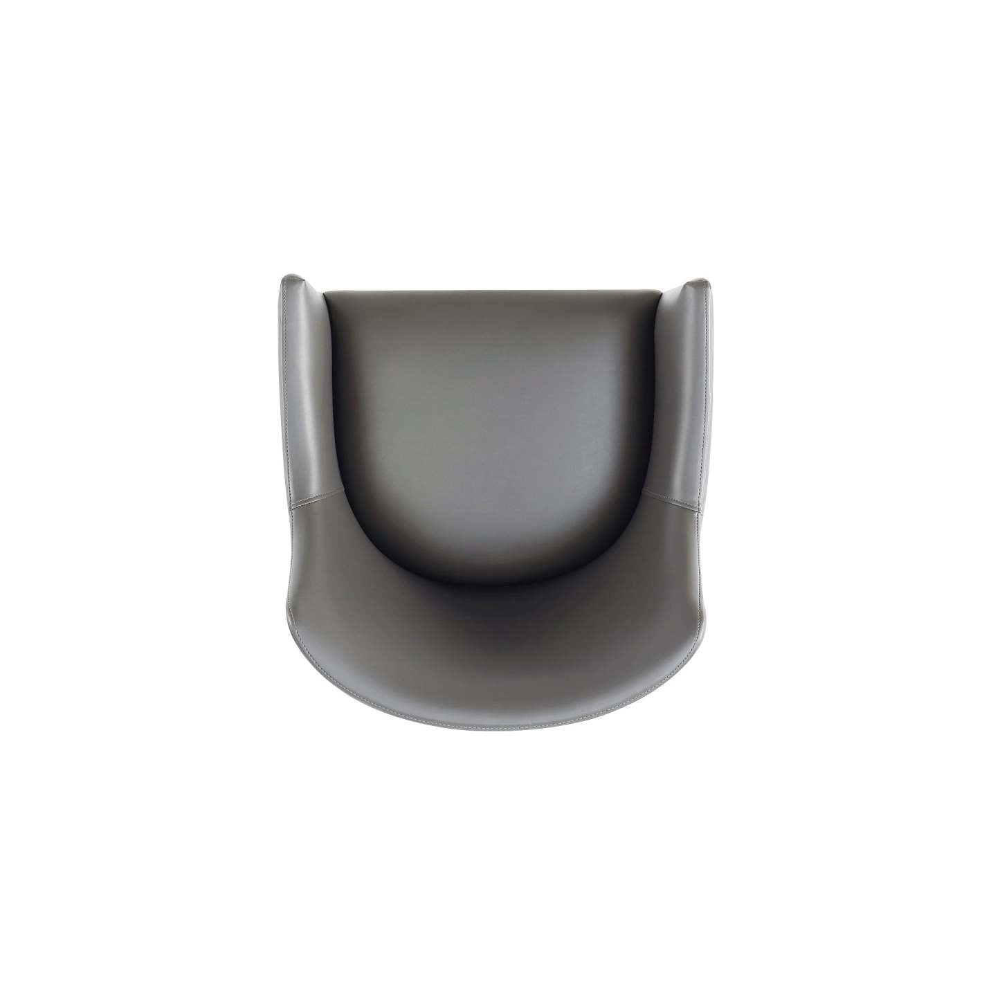 Manhattan Comfort Gansevoort Modern Faux Leather Dining Chair - Pebble Grey|Chaise de salle à manger moderne Gansevoort de Manhattan Comfort en similicuir - gris galet