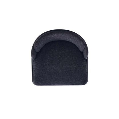 Manhattan Comfort Flor Fabric Dining Chair - Black|Chaise de salle à manger Flor de Manhattan Comfort en tissu - noire