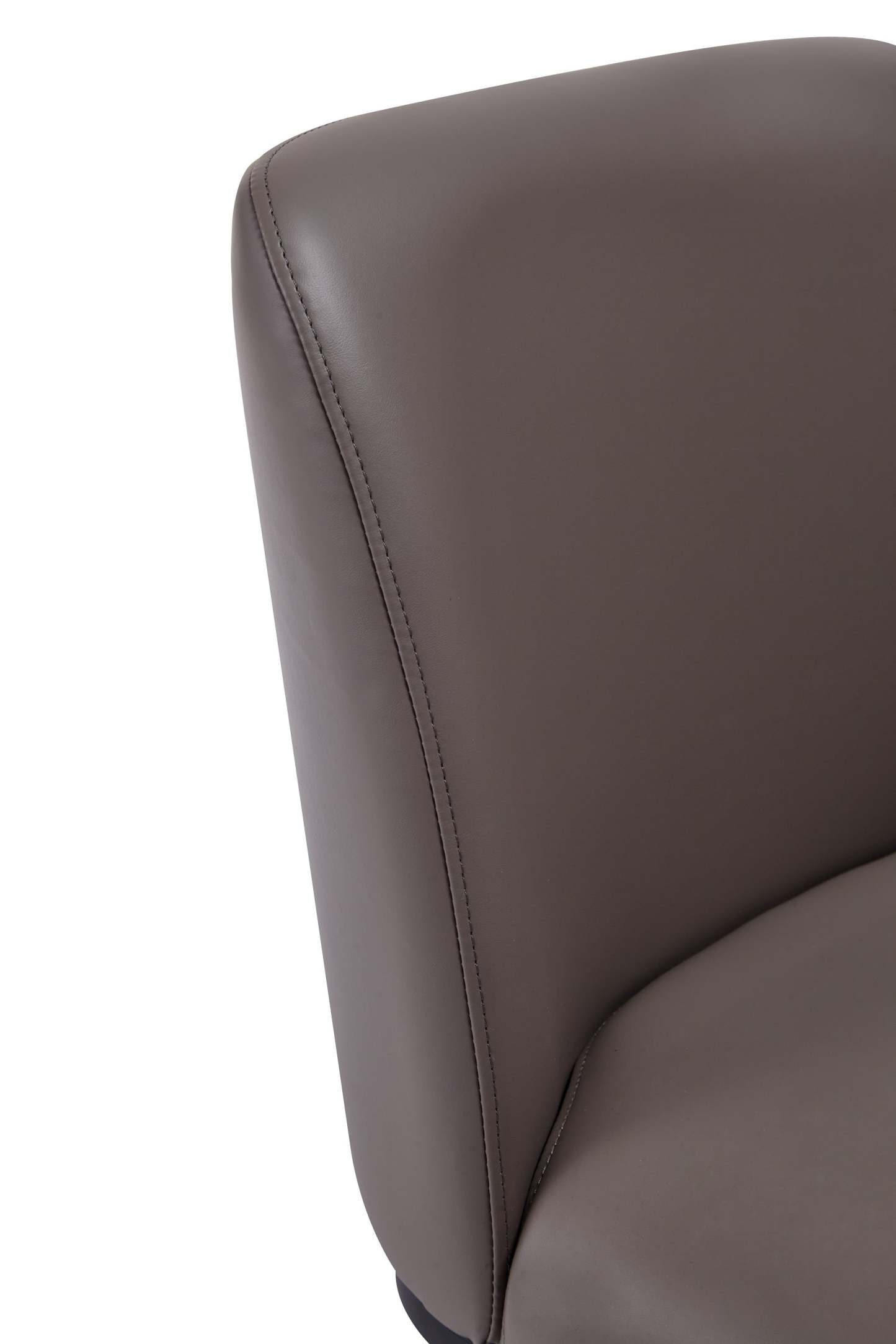 Manhattan Comfort Serena Faux Leather Dining Chair - Gris|Chaise de salle à manger Serena de Manhattan Comfort en similicuir - gris