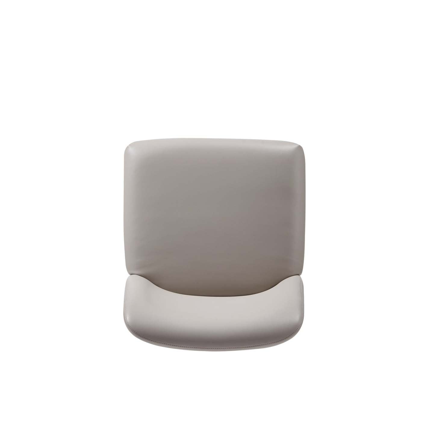 Manhattan Comfort Serena Faux Leather Dining Chair - Light Grey|Chaise de salle à manger Serena de Manhattan Comfort en similicuir - gris clair