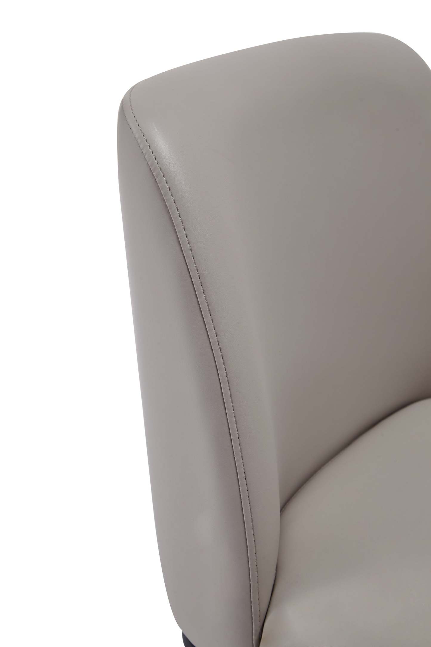 Manhattan Comfort Serena Faux Leather Dining Chair - Light Grey|Chaise de salle à manger Serena de Manhattan Comfort en similicuir - gris clair