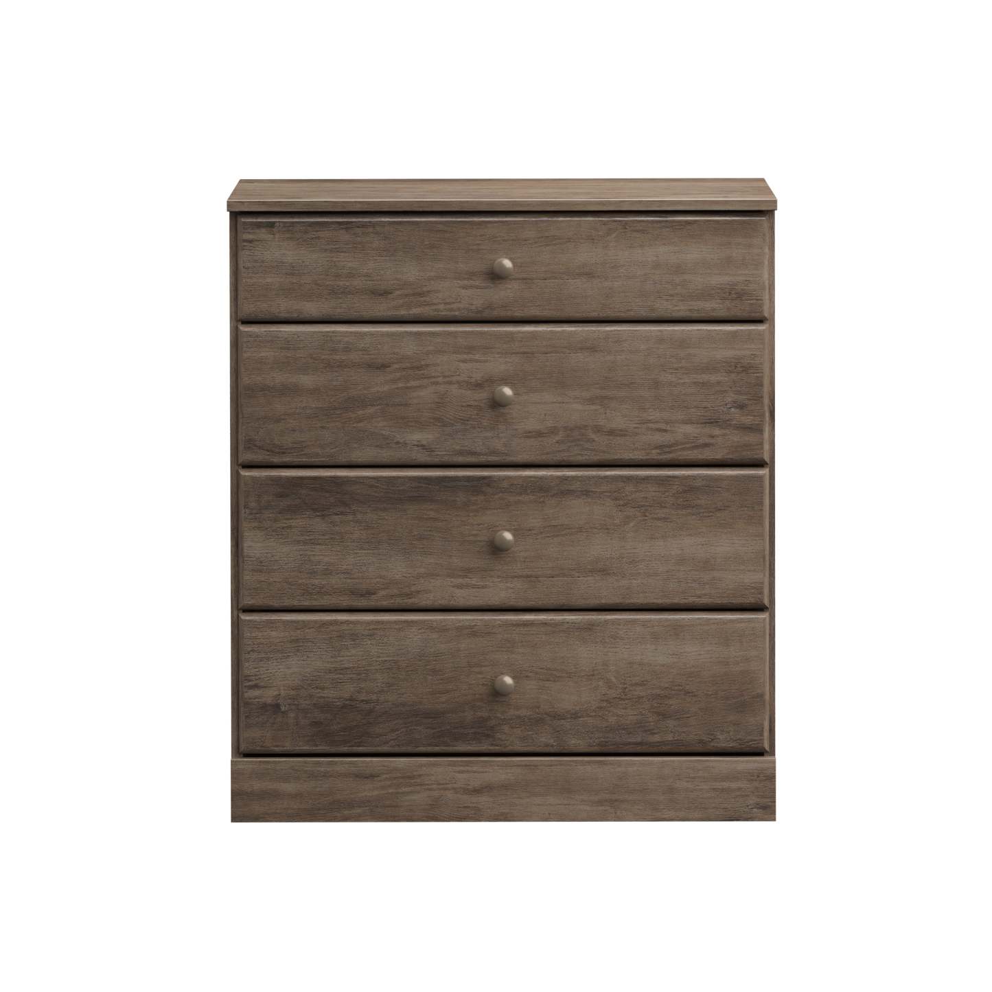 Commode 4 tiroirs Astrid - Gris Dérivé|Commode Astrid à 4 tiroirs - gris délavé