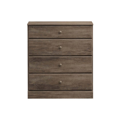 Commode 4 tiroirs Astrid - Gris Dérivé|Commode Astrid à 4 tiroirs - gris délavé