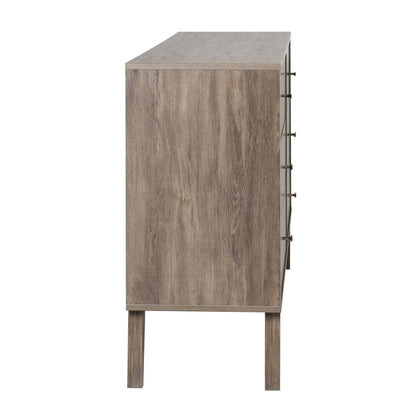 Commode Milo 6 tiroirs - Drifted Grey|Commode Milo à 6 tiroirs - gris délavé