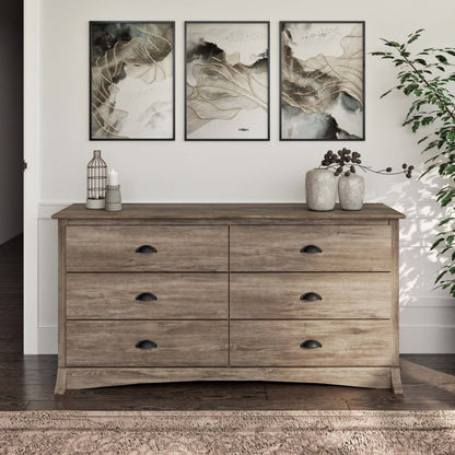 Salt Spring 6-Drawer Dresser - Drifted Grey|Commode Salt Spring à 6 tiroirs - gris délavé