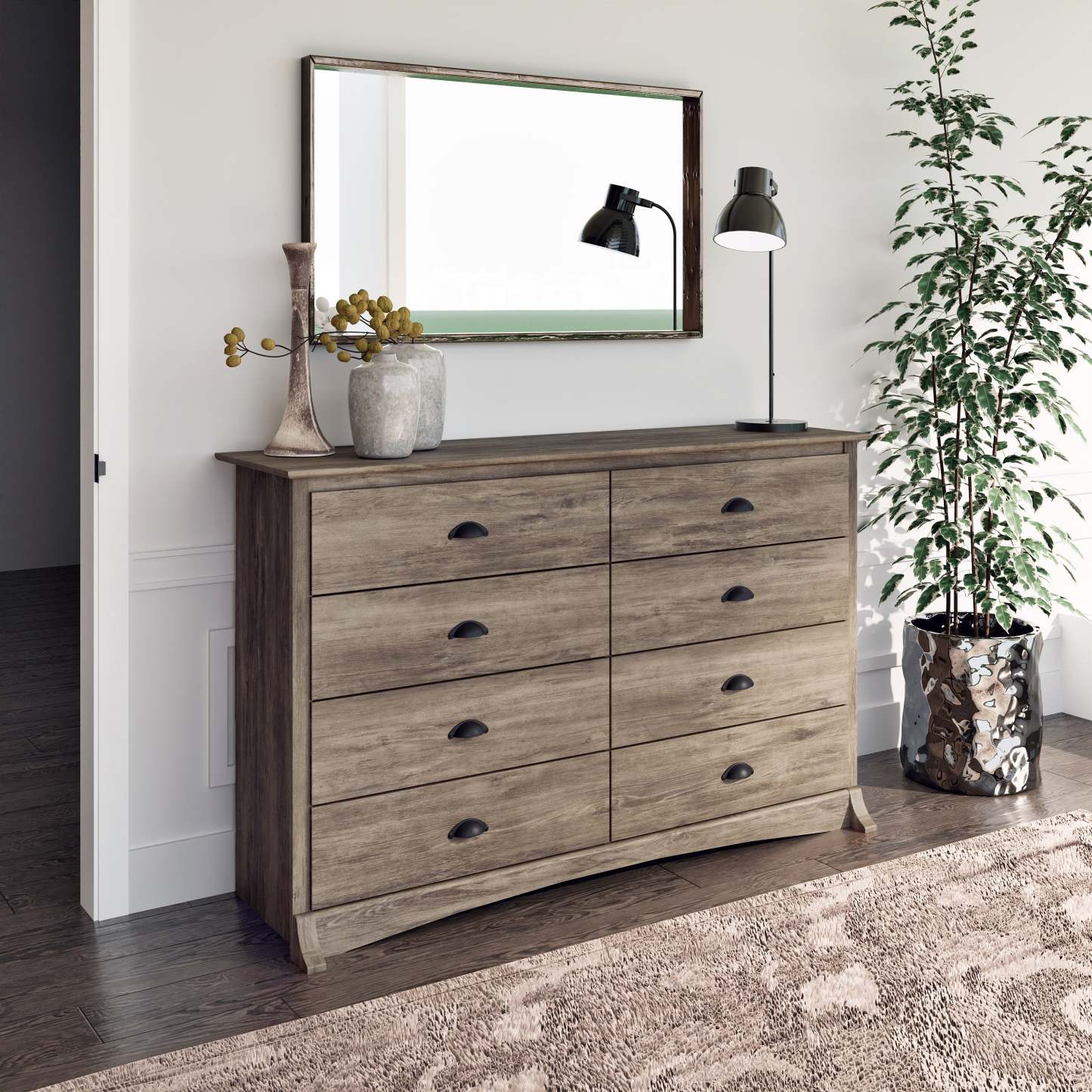 Salt Spring 8-Drawer Dresser - Drifted Grey|Commode Salt Spring à 8 tiroirs - gris délavé