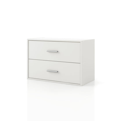 DH BASIC Système de rangement moderne en bois personnalisable et empilable - Étagères cubiques, armoire à tiroirs, bibliothèque avec portes par Denhour