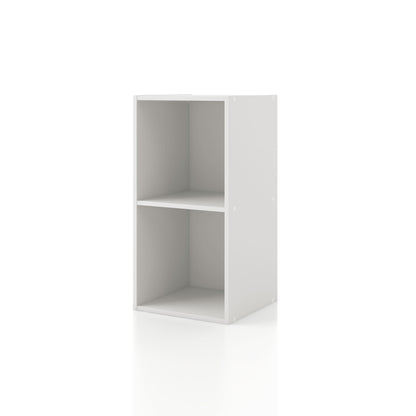 DH BASIC Système de rangement moderne en bois personnalisable et empilable - Étagères cubiques, armoire à tiroirs, bibliothèque avec portes par Denhour
