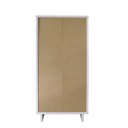 Manhattan Comfort Granville Tall 23.62 Modern Narrow Dresser with 5 Drawers - Blanc|Grande commode mince moderne Granville de Manhattan Comfort de 23,62 po avec 5 tiroirs - blanche