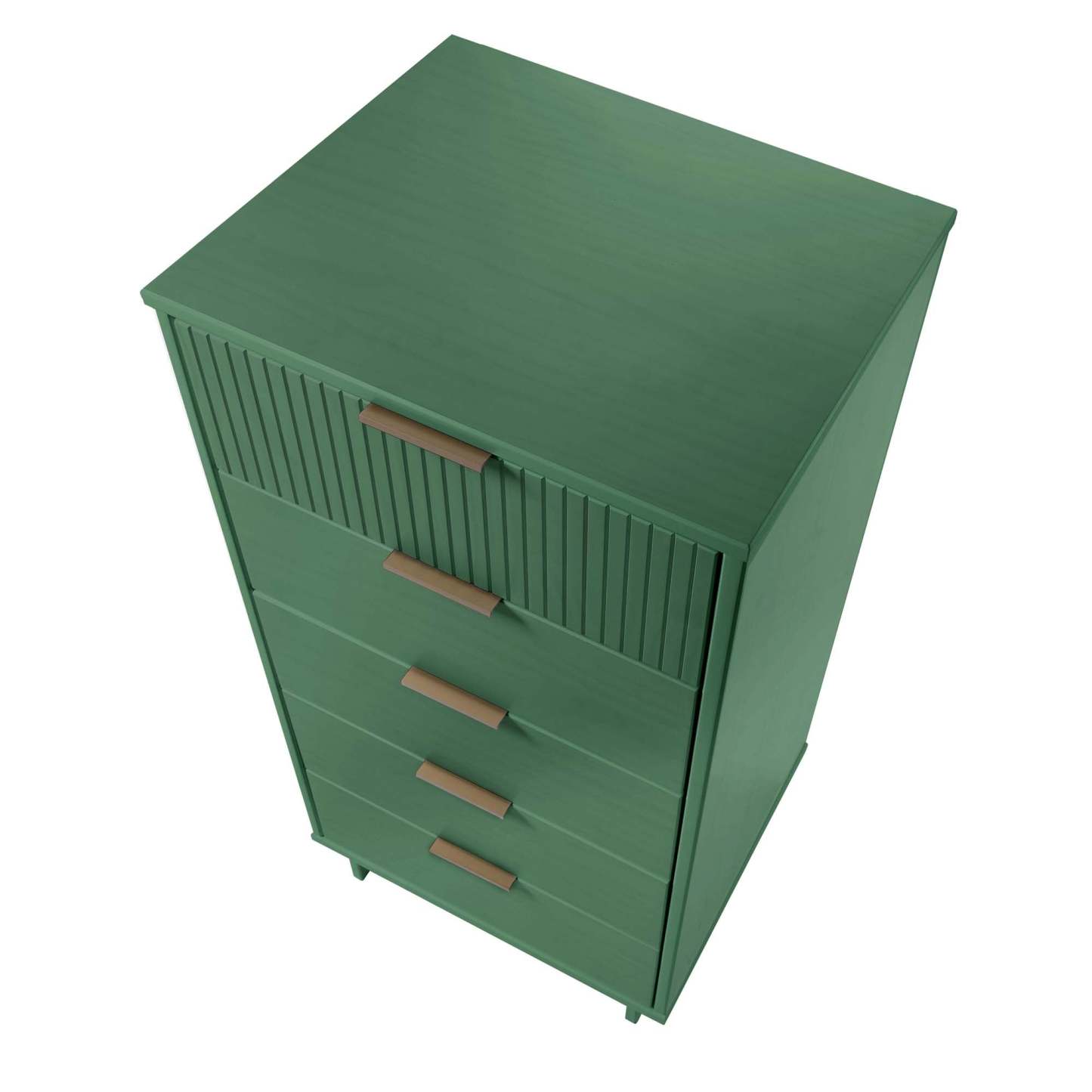 Manhattan Comfort Granville Tall 23.62 Modern Narrow Dresser with 5 Drawers - Sage Green|Grande commode mince moderne Granville de Manhattan Comfort de 23,62 po avec 5 tiroirs - vert sauge